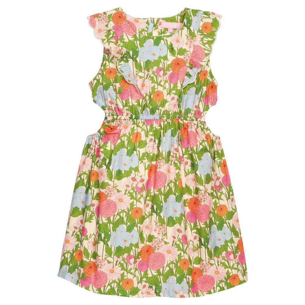 NEW BISBY kids' cutout dress in longmeadow floral